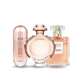 Combo de 3 Parfums - 212 VIP Rosé Carolina Herrera, Olympéa Paco Rabanne et Coco Mademoiselle Chanel.