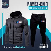 [ACHETER 1 OBTENIR 2] Ensemble Veste et Pantalon MSPORT Essential