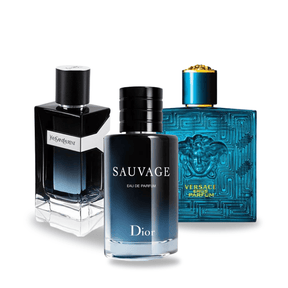 Combo 3 Parfums - Y Yves Saint Laurent, Sauvage Dior, et Versace Eros Versace